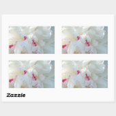 Romantic Peony Rectangle Sticker (Vel)