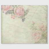 Romantic Peony Wrapping Paper Roll Cadeaupapier (Vlak)