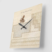 Romantic Periodic Table of Elements Fragment Vierkante Klok (Hoek)