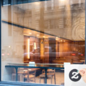 Romantic Periodic Table Transparency Versie Raamsticker (Cafe Raam)