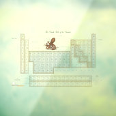 Romantic Periodic Table Transparency Versie Raamsticker (Vel 3)