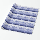 Romantic Periwinkle Blue Tulip Paar Cadeaupapier (Uitgerold)