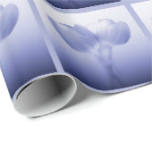 Romantic Periwinkle Blue Tulip Paar Cadeaupapier (Rol Hoek)
