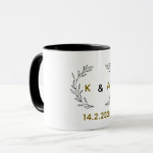 Romantic Personalized Couple Mug with Tree Branch, Mok (Voorkant links)