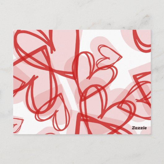 Romantic Personalized Valentine's Day Card  Briefkaart (Achterkant)