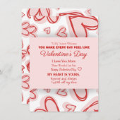 Romantic Personalized Valentine's Day Card  Notitiekaartje (Voorkant / Achterkant)