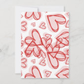 Romantic Personalized Valentine's Day Card  Notitiekaartje (Achterkant)