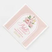 Romantic Petals and Prosecco Shower Napkins Set Servet (Hoek)
