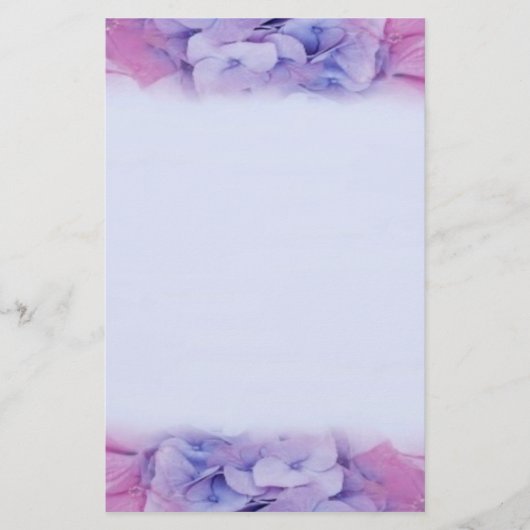 Romantic Petals Stationery Briefpapier (Voorkant)