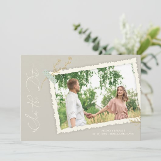 Romantic Photo Album Scrapbook Effect (Staand voorkant)