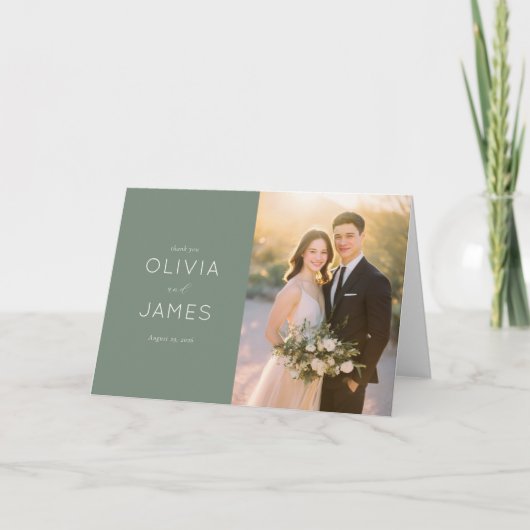 Romantic Photo Bedankkaart (Voorkant)