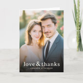 Romantic Photo Bedankkaart (Voorkant)