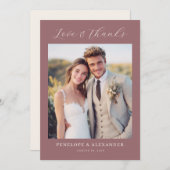 Romantic Photo Bedankkaart (Voorkant / Achterkant)