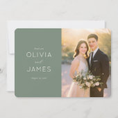 Romantic Photo Bedankkaart (Voorkant)