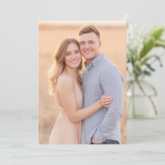 Romantic Photo Kaart (Staand voorkant)