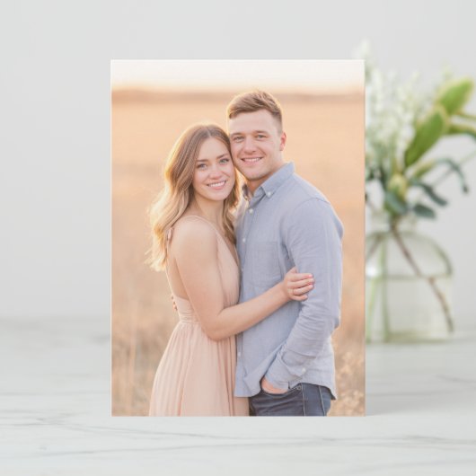 Romantic Photo Kaart (Staand voorkant)