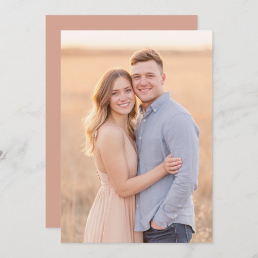 Romantic Photo Kaart (Voorkant / Achterkant)