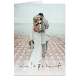 Romantic Photo Overlay Wedding Jubileum Kaart
