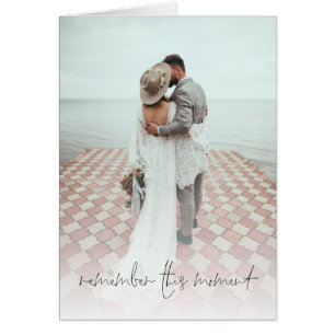 Romantic Photo Overlay Wedding Jubileum Kaart