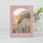 Romantic Photo Save The Date (Staand voorkant)