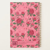 Romantic Pink and Red Roses Planner (Achterkant)
