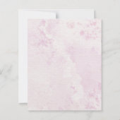 Romantic Pink Café Courtyard Wedding Save the Date (Achterkant)