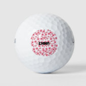 Romantic pink Cherry blossom Golfballen (Voorkant)