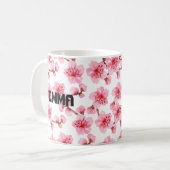 Romantic pink Cherry blosson Koffiemok (Voorkant links)