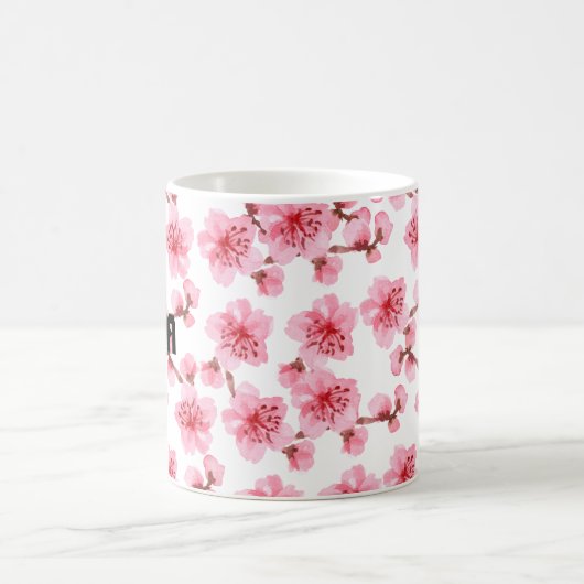 Romantic pink Cherry blosson Koffiemok (Center)