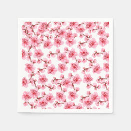 Romantic pink Cherry blosson Servet