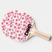 Romantic pink Cherry blosson Tafeltennisbatje (Zijkant)