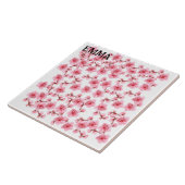 Romantic pink Cherry blosson Tegeltje (Zijkant)