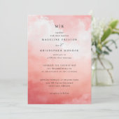 Romantic Pink Clouds Kaart (Staand voorkant)