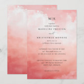 Romantic Pink Clouds Kaart (Voorkant / Achterkant)