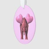 Romantic Pink Elephant Ornament (voorkant)