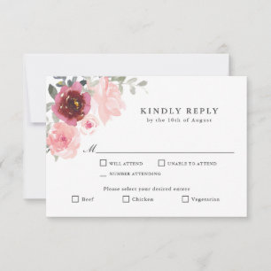 Romantic Pink en Bourgogne RSVP met Enomen Kaartje