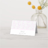 Romantic Pink Floral  Place Card Plaatskaartje (Achterkant)