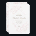 Romantic Pink Floral Sketch Weddenschap Kaart<br><div class="desc">Romantic Pink Floral Sketch Wedding Invitation. Deze uitnodiging is prachtig en Romantisch en bevat een antiek,  door de hand getekende schets met stijlvolle tekst,  waardoor deze tijdloos en klassiek is.</div>