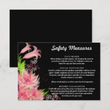 Romantic Pink Floral Wedding Safety Measures