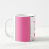 Romantic Pink Happy Valentines Day Koffiemok (Links)