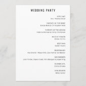 Romantic Pink Heart Wedding Invitations Programmakaart (Achterkant)