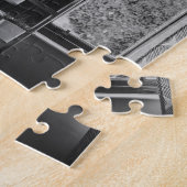 Romantic Pink Hearts XOXO 2 Foto Valentijn Legpuzzel (Zijkant)