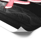 Romantic Pink Hearts XOXO Foto Valentijn Poster (Hoek)