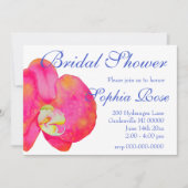 Romantic Pink Orchid waterverf schilderij Kaart (Voorkant)