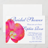 Romantic Pink Orchid waterverf schilderij Kaart (Voorkant / Achterkant)