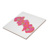 Romantic Pink Orchid waterverf schilderij Tegeltje (Zijkant)