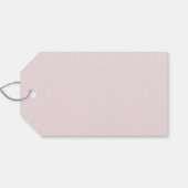 Romantic Pink Peonies Wreath Merci Hartelijk dank Cadeaulabel (Achterkant Horizontaal)