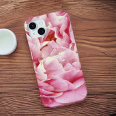 Romantic Pink Peony Petals Closeup Case-Mate iPhone Case