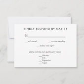 Romantic Pink Peony Script maalt RSVP Uitnodiging (Achterkant)