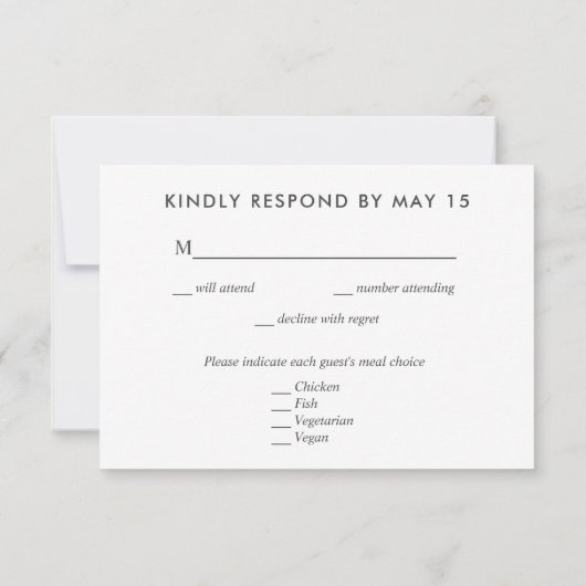 Romantic Pink Peony Script maalt RSVP Uitnodiging (Achterkant)